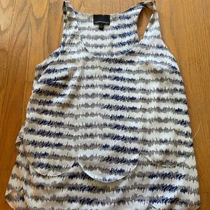 Cynthia Rowley Womens Scallop Tank top